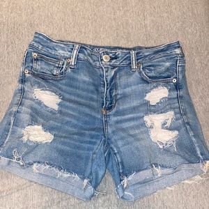 Midi Denim shorts